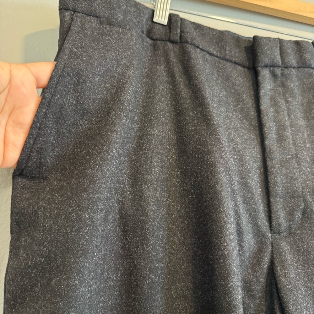 Polo By Ralph Lauren Wool Blend Trousers Dark Gray Flat Front Old Money 38X32 - Picture 5 of 7